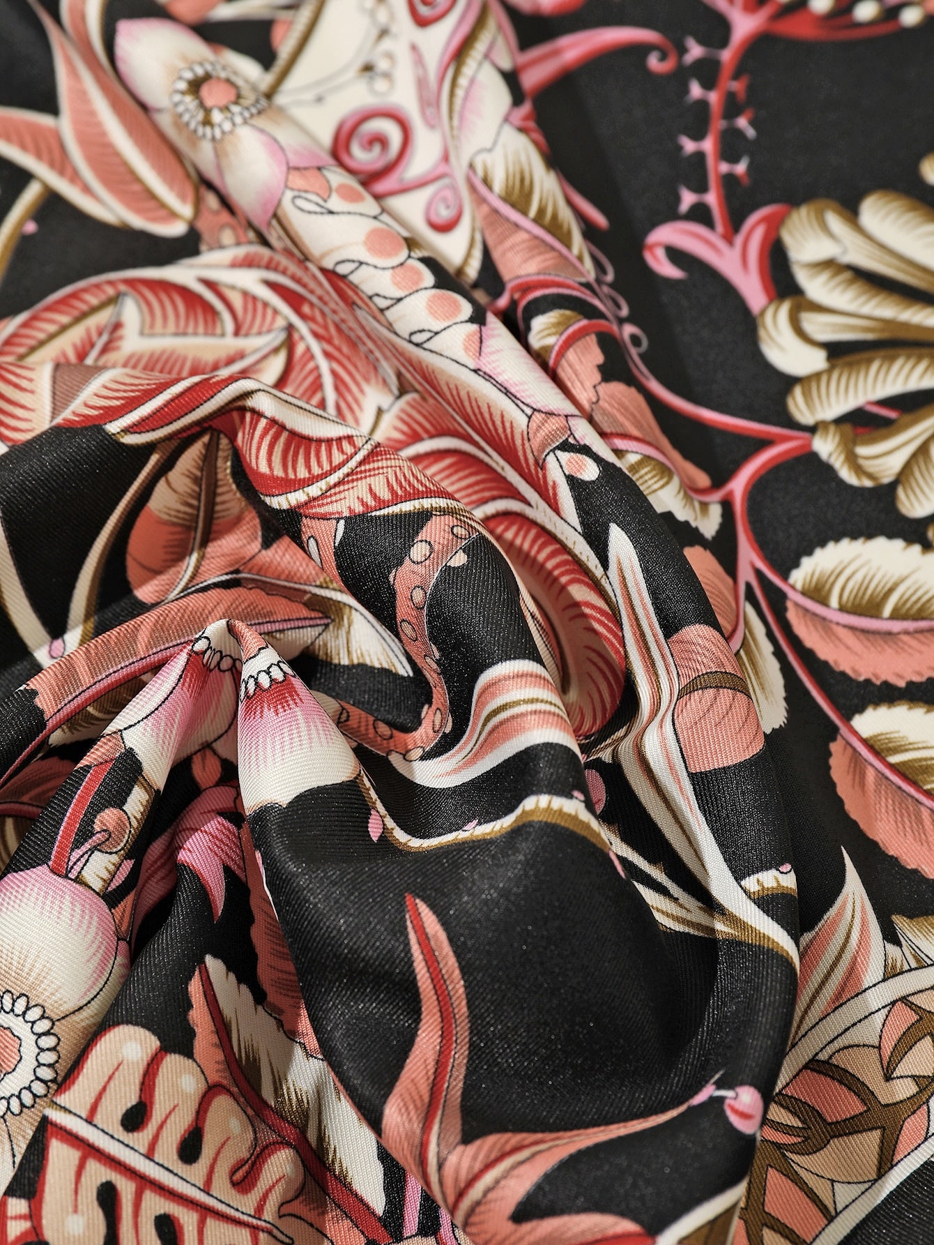 Printed Silk Square Scarf