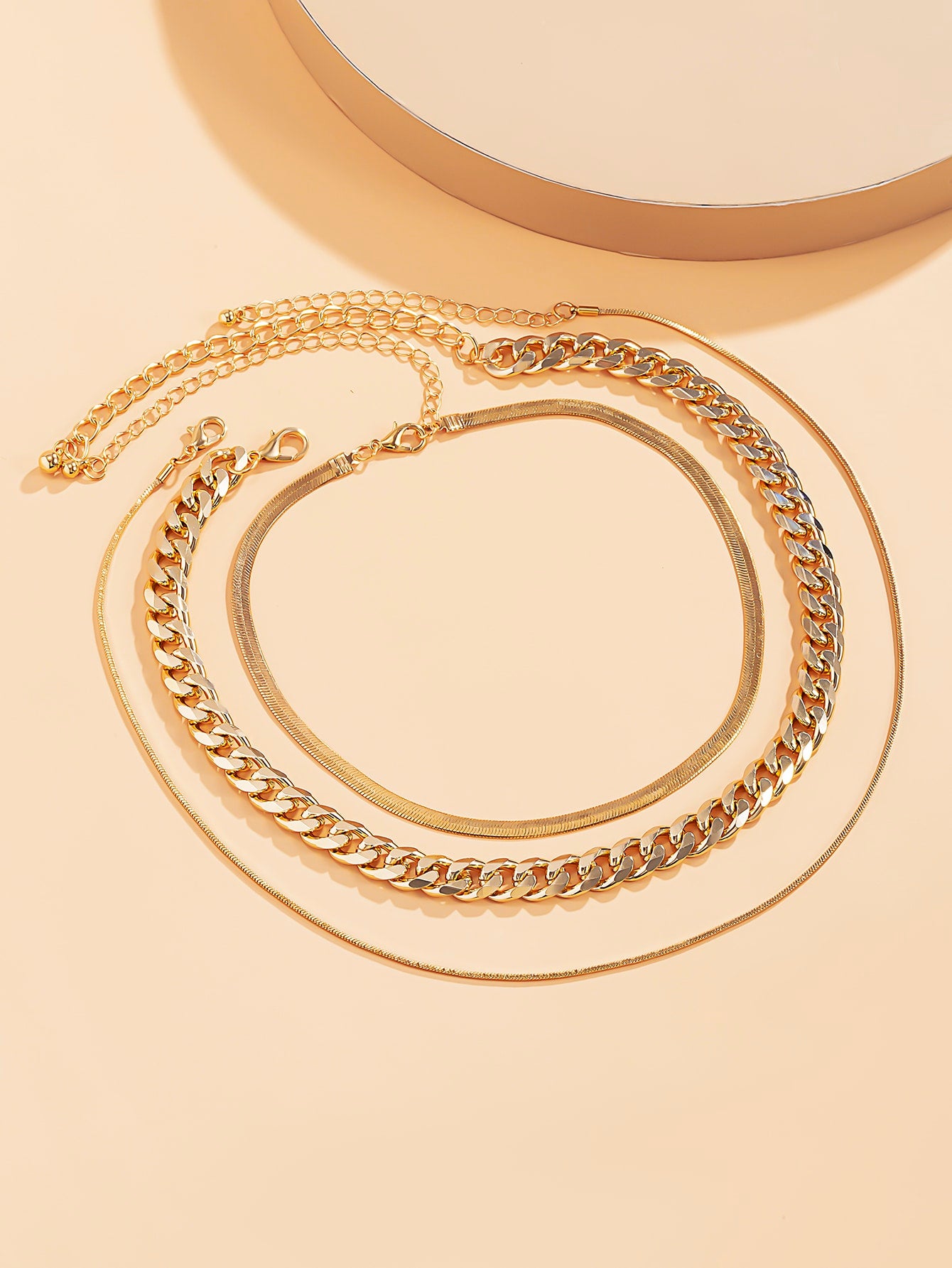 3pcs Minimalist Chain Necklace