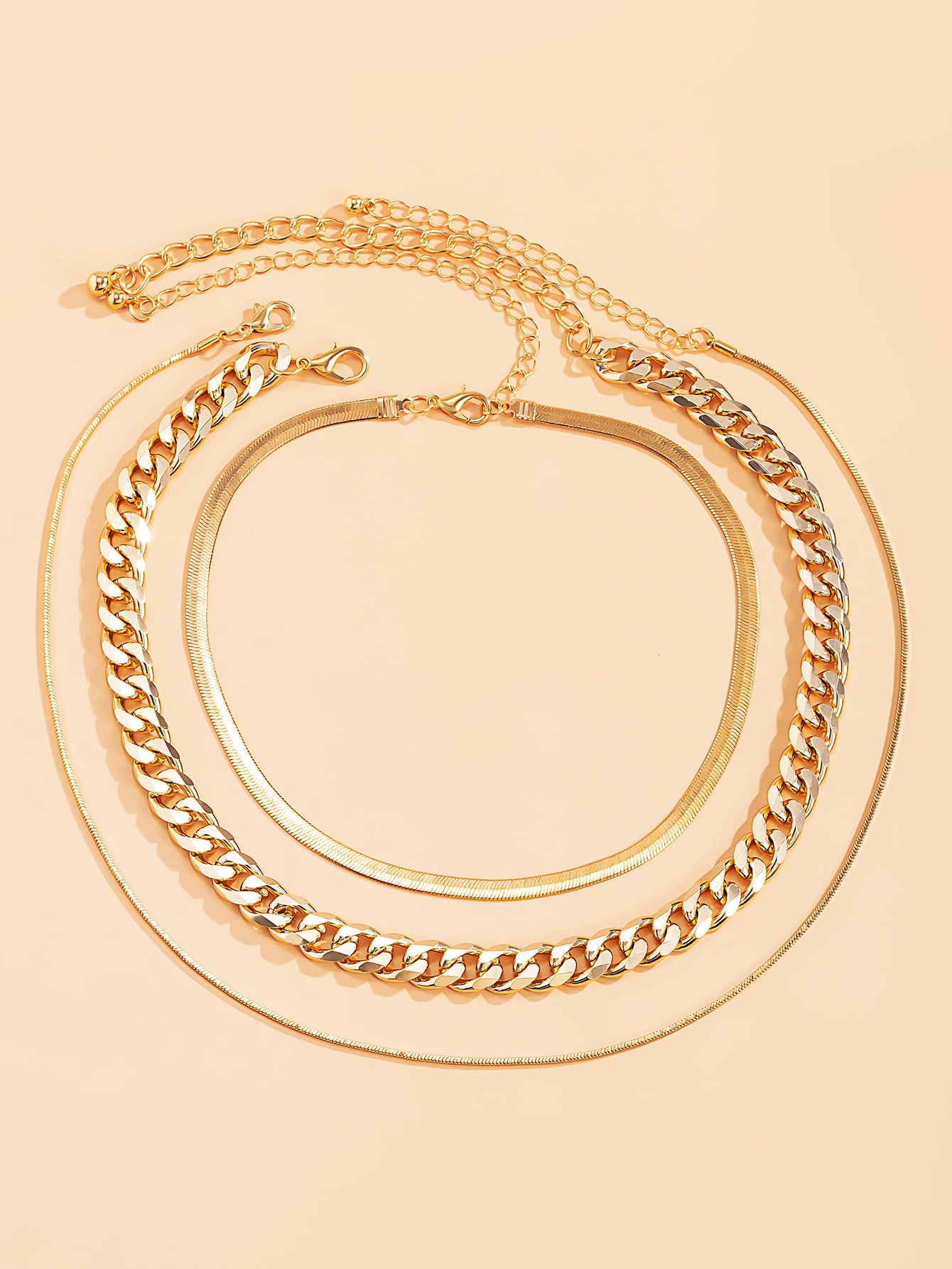 3pcs Minimalist Chain Necklace