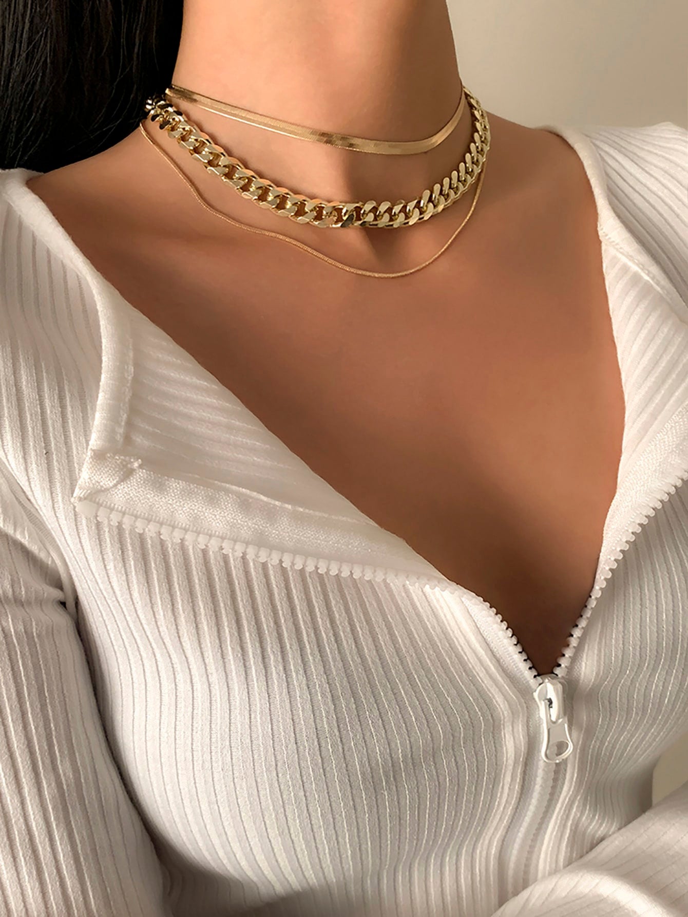 3pcs Minimalist Chain Necklace