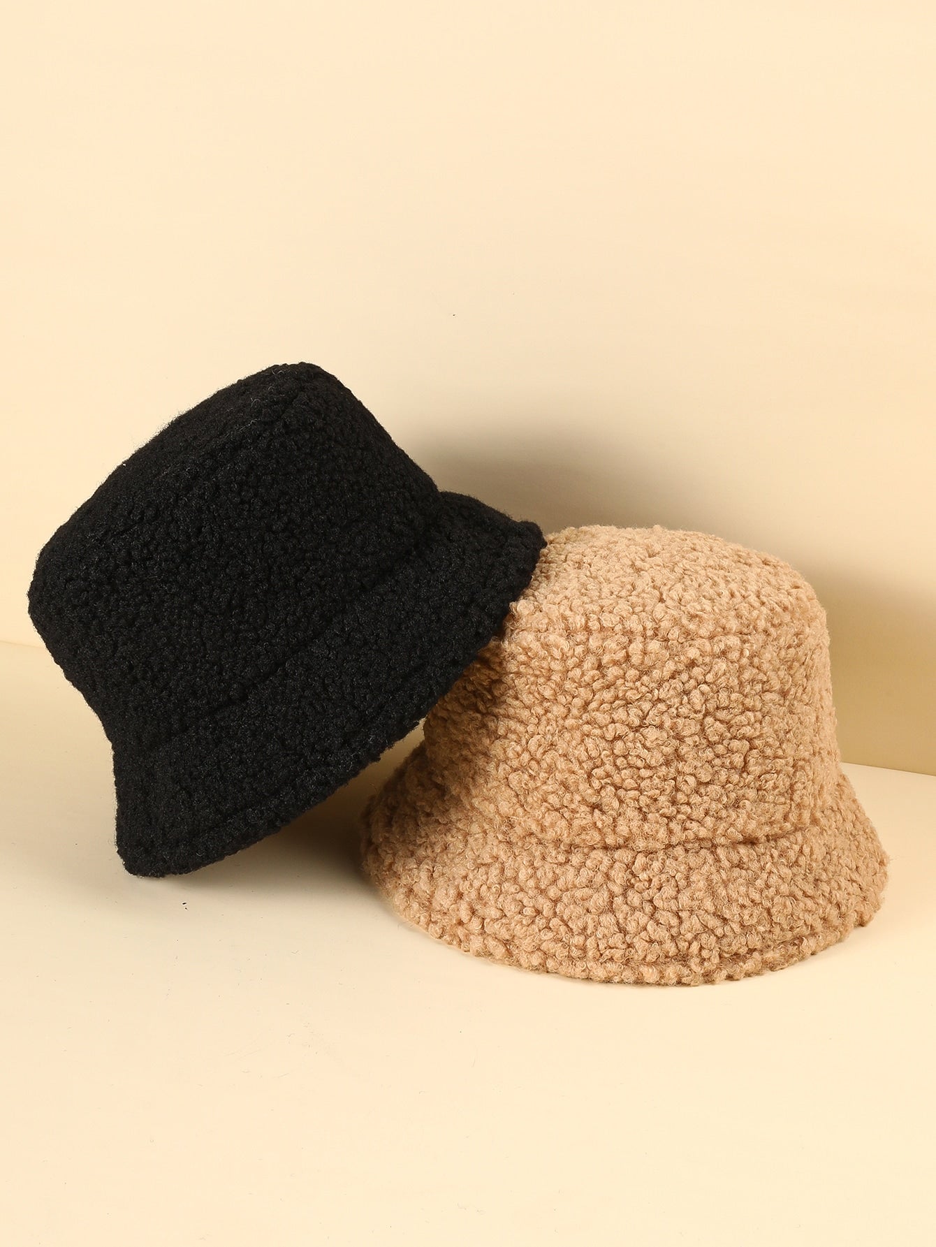 2pcs Solid Bucket Hat