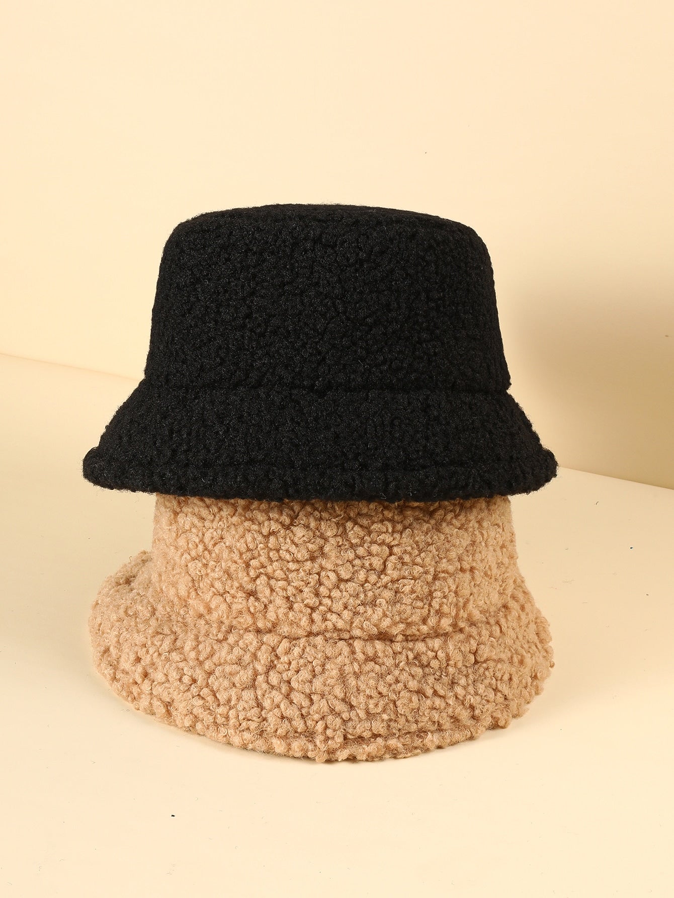 2pcs Solid Bucket Hat
