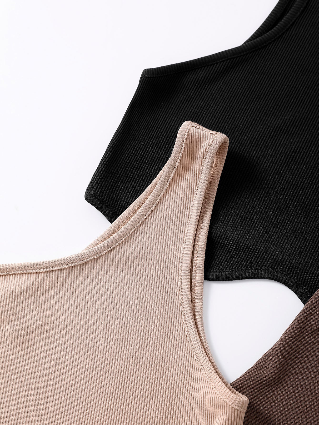 4pcs Rib knit Top