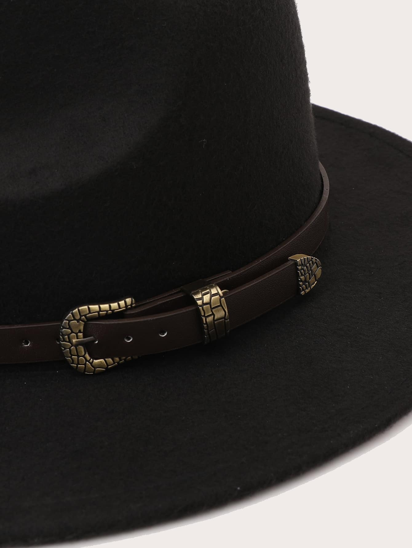 Belt Decor Fedora Hat