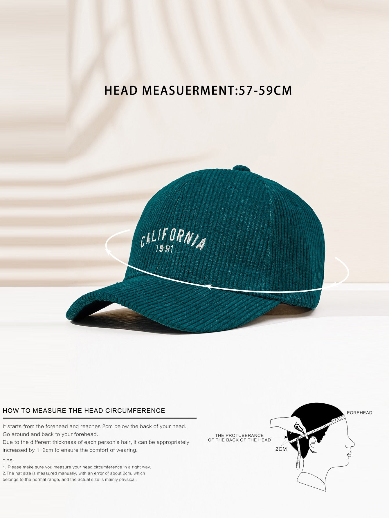 Letter Embroidered Baseball Cap