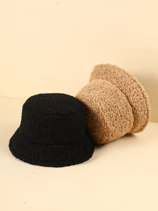 2pcs Solid Bucket Hat
