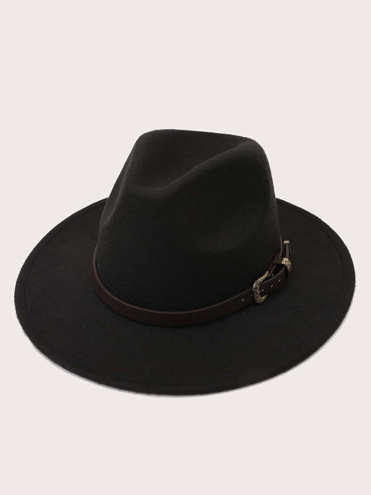 Belt Decor Fedora Hat